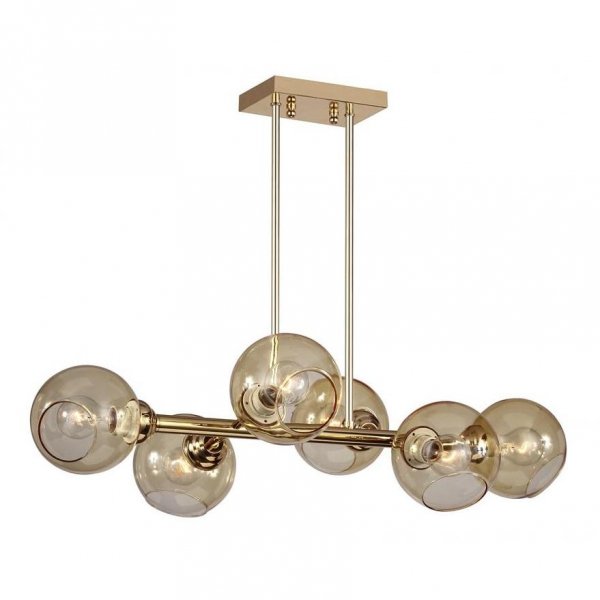 Люстра Glass Bubble Chandelier Brass Латунь в Казани | Loft Concept 