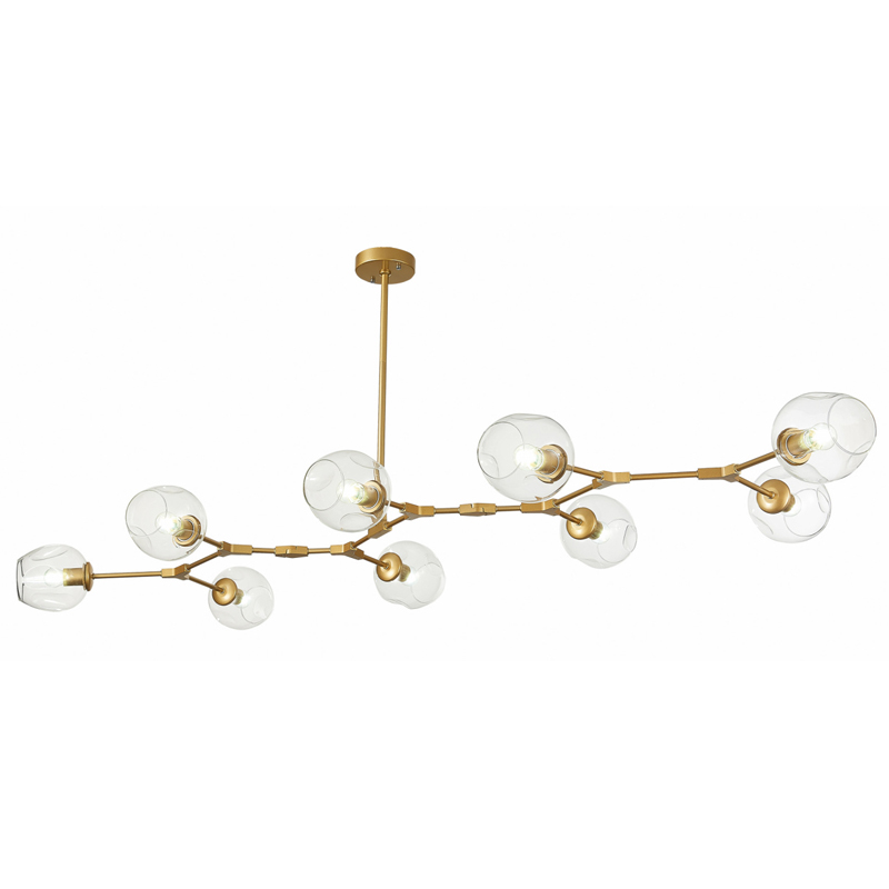 Люстра Branching Bubble Chandelier 9 gold Золотой в Казани | Loft Concept 