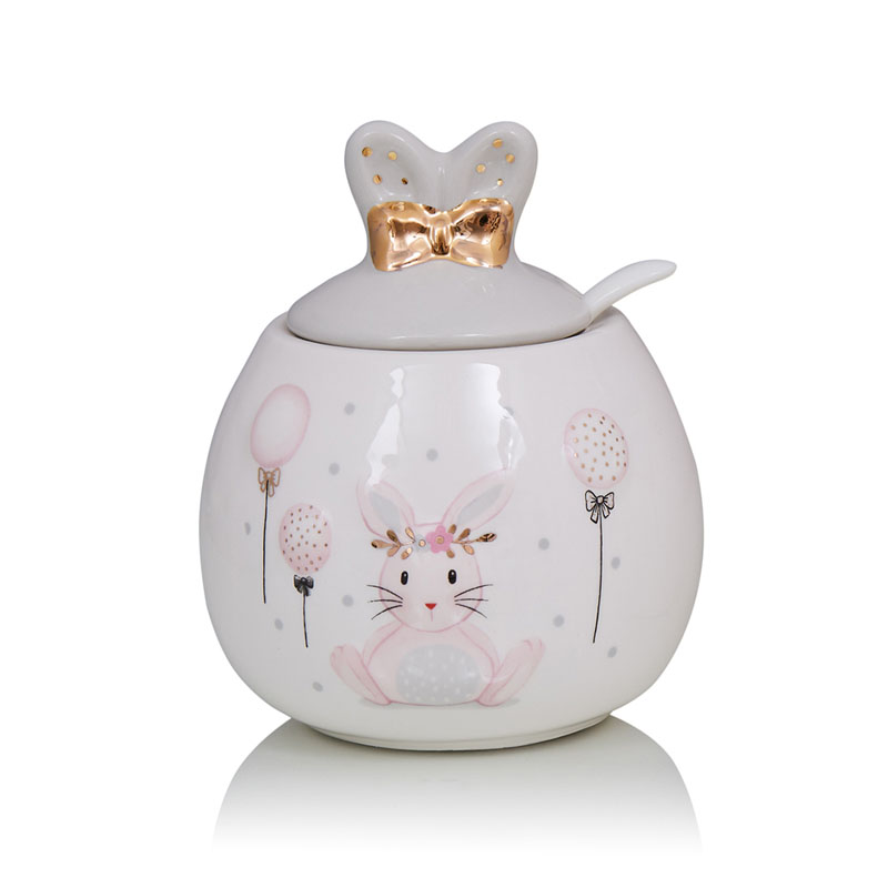 Ваза Kids Vase Bunny III Розовый пастельный Серый в Казани | Loft Concept 