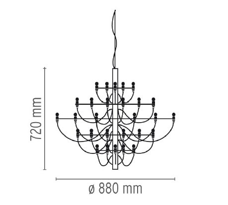 Люстра Flos 2097 30 Chrome в Казани