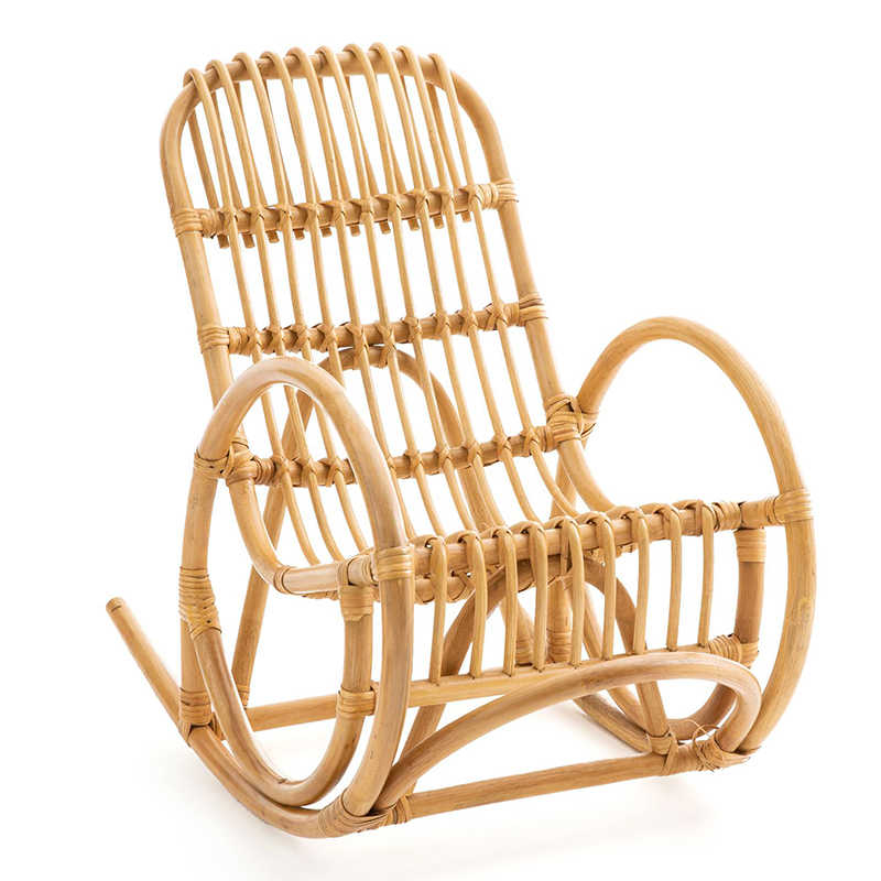 Детское кресло-качалка Wicker Baby Rocking Chair Бежевый в Казани | Loft Concept 