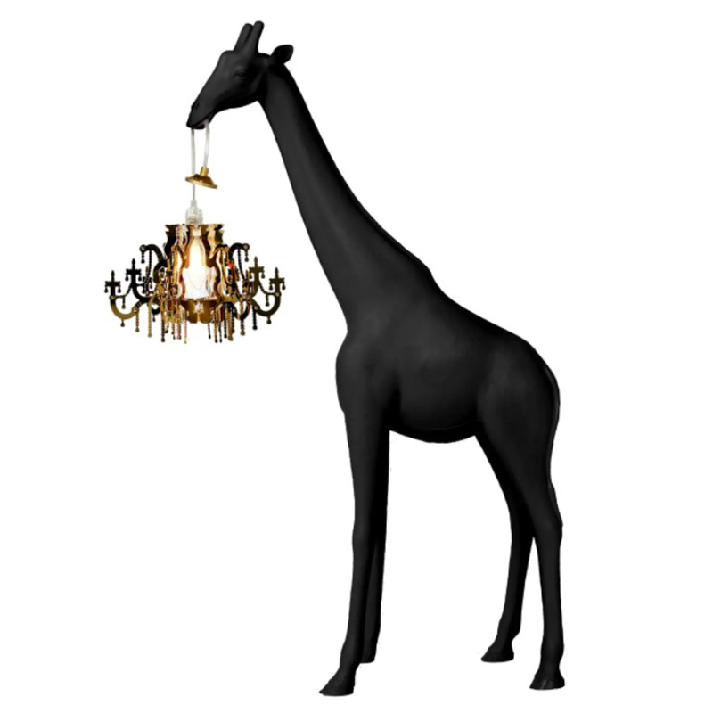 Настольная лампа черный жираф Black Giraffe Table Lamp Черный в Казани | Loft Concept 