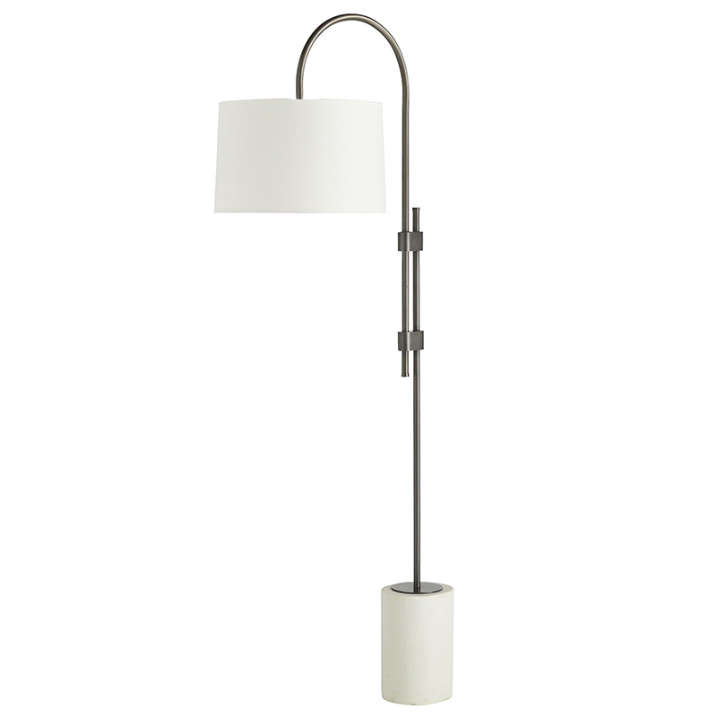 Торшер Arteriors ILY FLOOR LAMP Темная бронза Белый в Казани | Loft Concept 