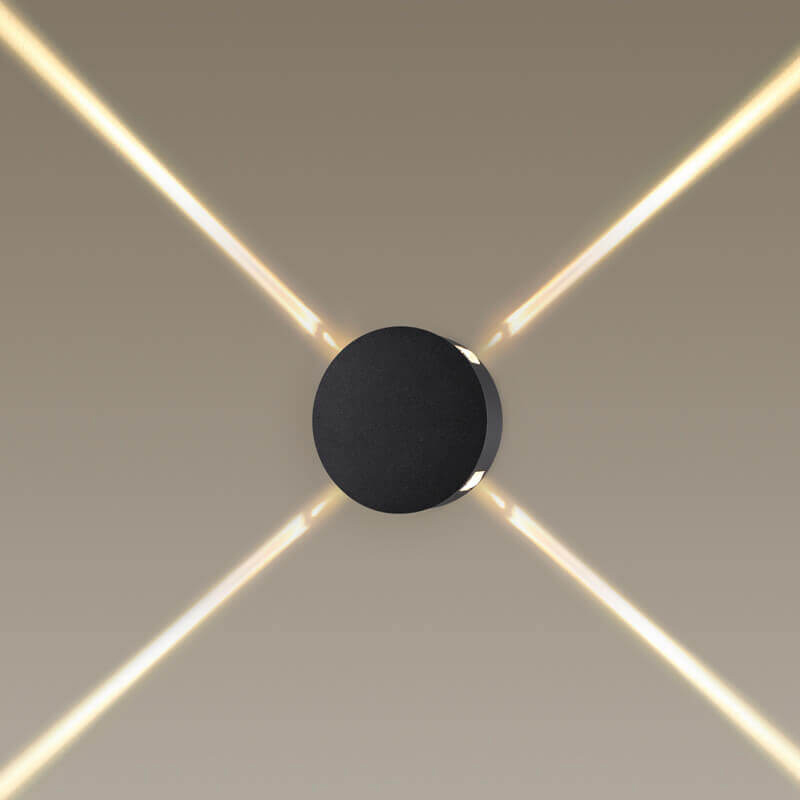 Спот Jedi Beam Sconce Circle black Черный в Казани | Loft Concept 