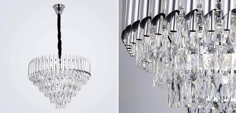 Круглая многоярусная люстра Empire Crystal Silver Круглая многоярусная люстра Empire Crystal Silver - Loft-Concept в Казани