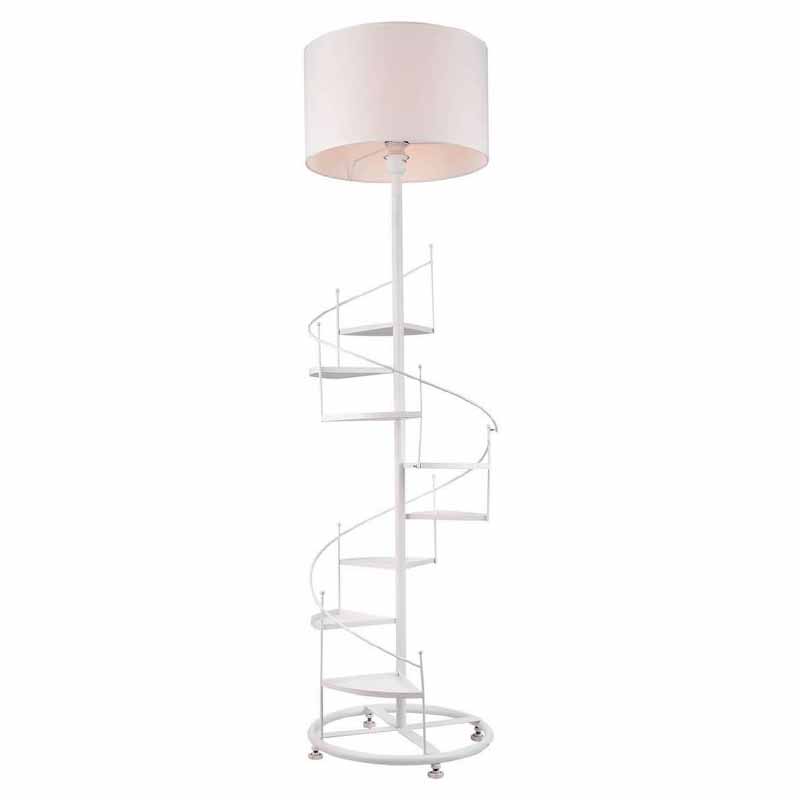 Торшер Spiral Staircase Floor Lamp White Белый в Казани | Loft Concept 