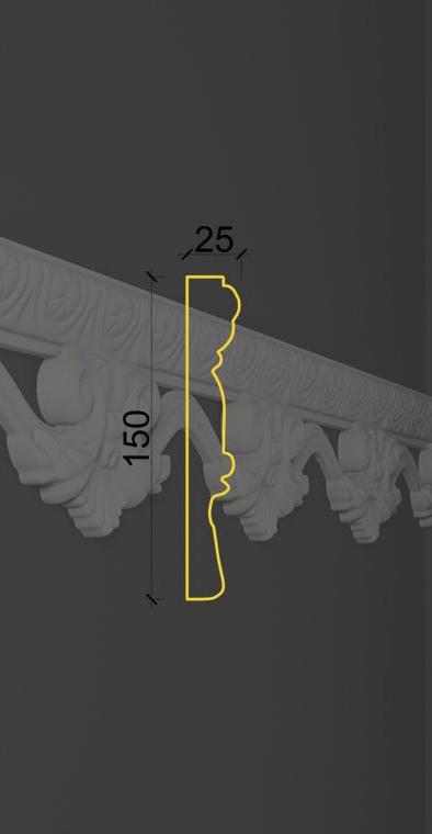 Молдинг с орнаментом MO-28 в Казани
