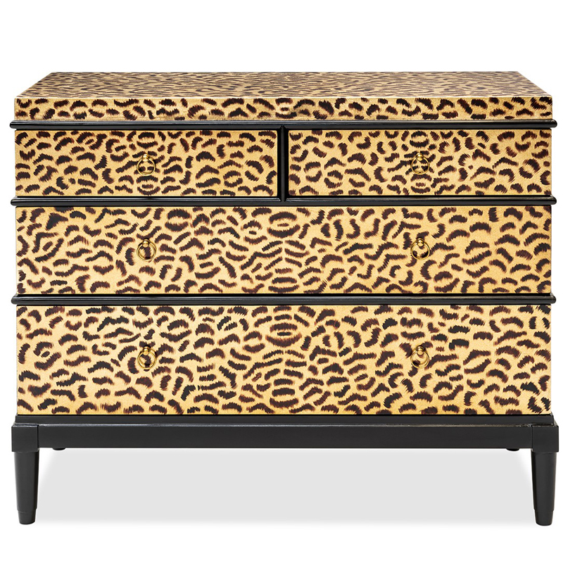 Комод DRESSER KRIZIA leopard Карамель Черный в Казани | Loft Concept 