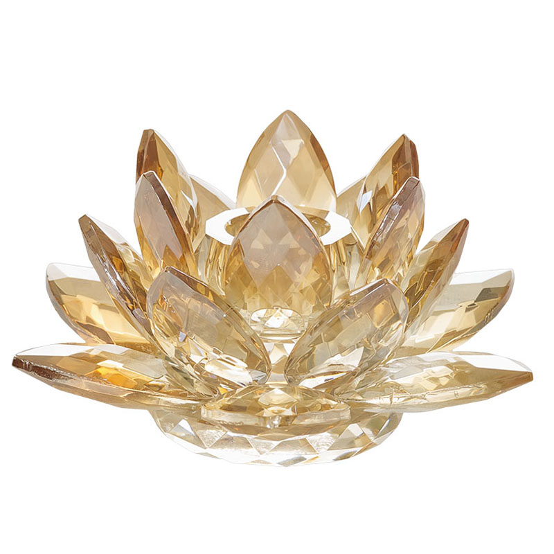 Подсвечник Crystal Lotus gold  в Казани | Loft Concept 