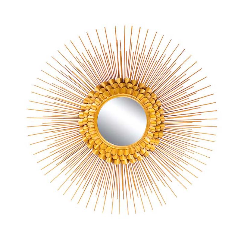 Зеркало-солнце Golden Petals Mirror Sun Золотой в Казани | Loft Concept 