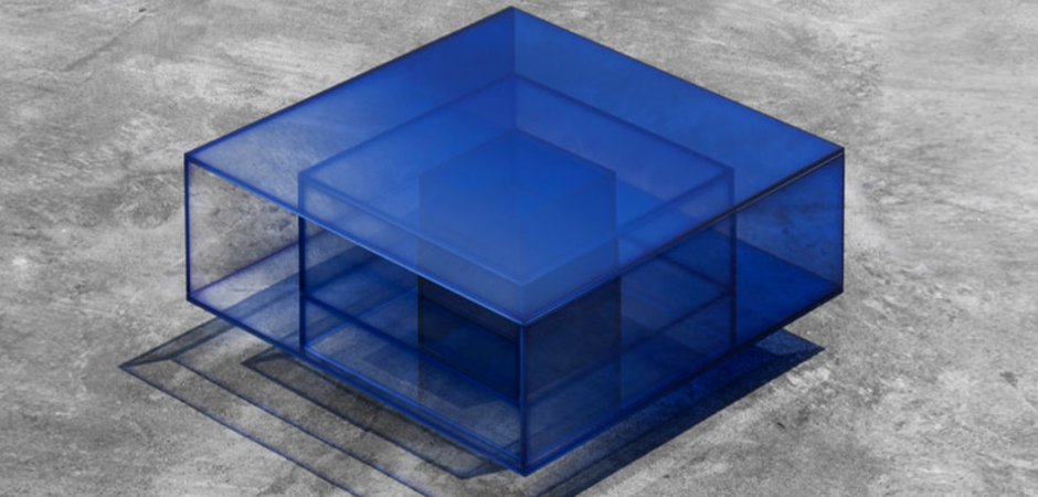 Кофейный Стол Null Blue Glass Clear Transition Color Coffee Table by Studio Buzao Customizable - фото №1