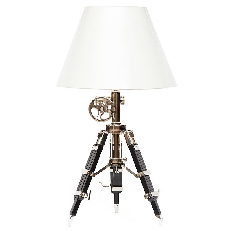 Настольная лампа Victorian Era Tripod Lamp Коричневый Медь Белый в Казани | Loft Concept 