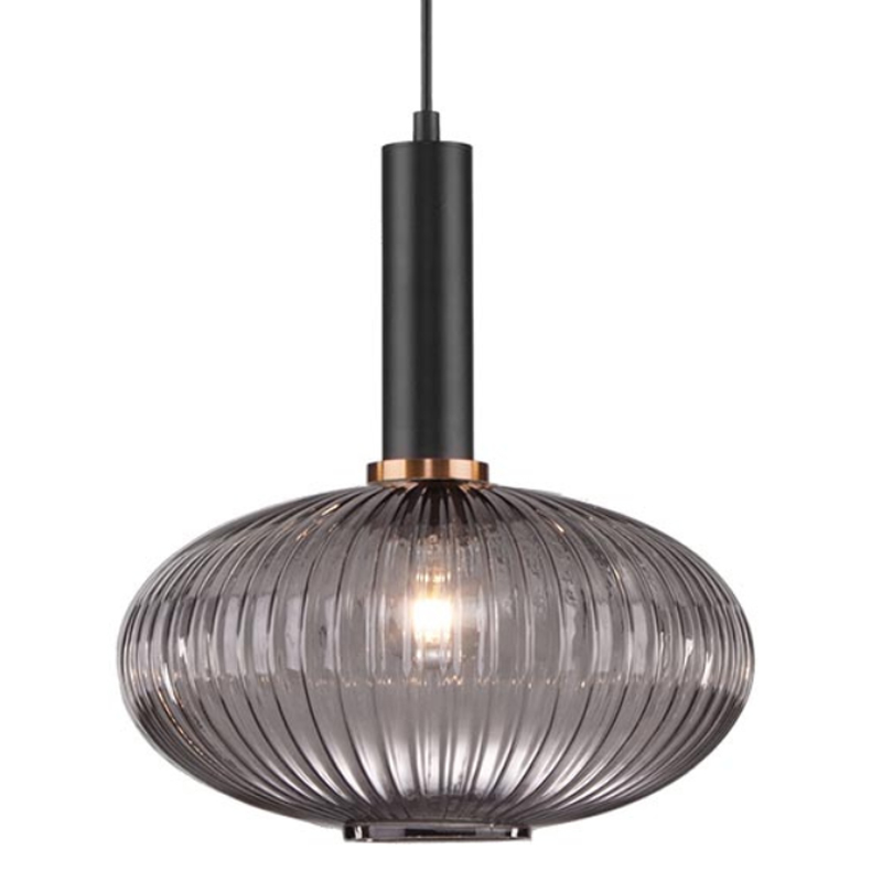 Светильник Ferm Living chinese lantern Gray II Серый (Gray) Черный в Казани | Loft Concept 