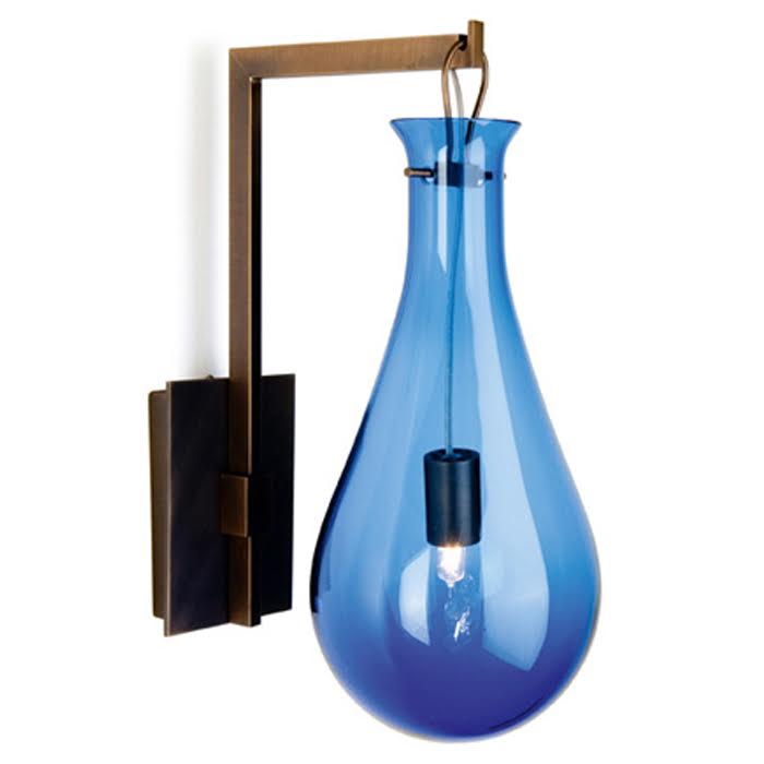 Бра Patrick Naggar Bubble Sconce blue Синий Черный в Казани | Loft Concept 