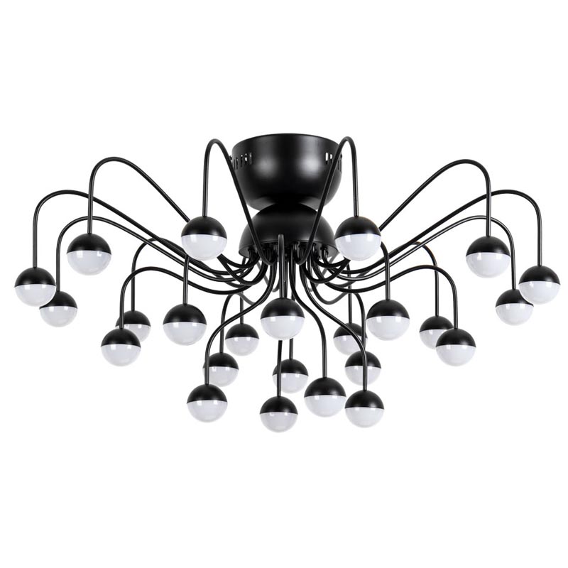 Потолочная люстра Vilelme Chandelier black Черный в Казани | Loft Concept 