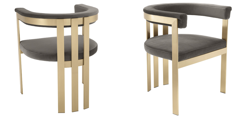 Стул Eichholtz Dining Chair Clubhouse grey Стул Eichholtz Dining Chair Clubhouse grey - Loft-Concept в Казани