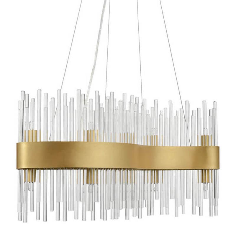 Люстра Nembus Chandelier 60 gold Прозрачный (Transparent) Золотой в Казани | Loft Concept 