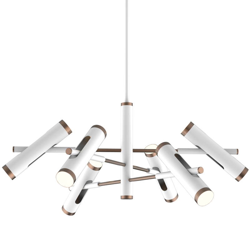 Люстра Rainer Chandelier white Белый Золотой в Казани | Loft Concept 