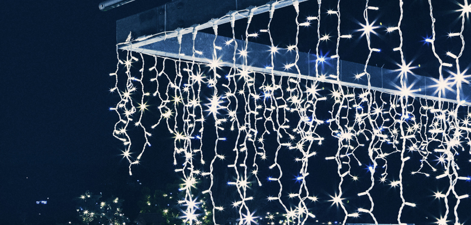 Светодиодная Гирлянда-Бахрома с Белым светом - Loft-Concept в Казани