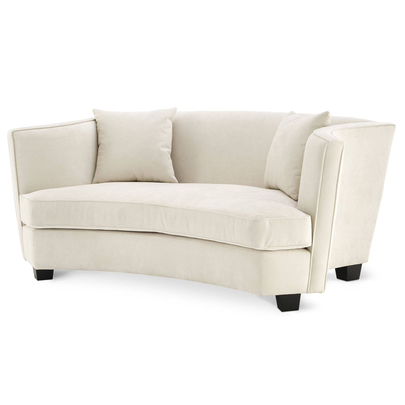 Диван Eichholtz Sofa Jiulietta 2 ivory ( слоновая кость ) Черный в Казани | Loft Concept 