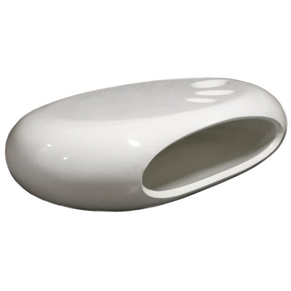 Кофейный стол Oval Capsule Белый в Казани | Loft Concept 