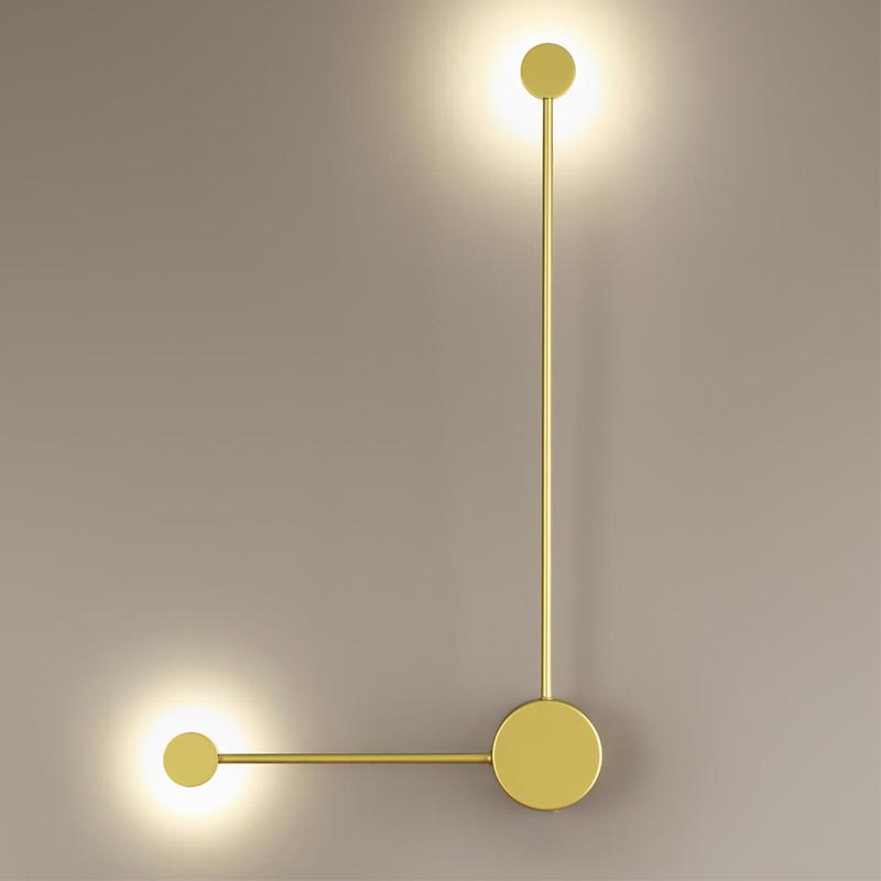 Бра Pin Wall Light Gold Angle Золотой в Казани | Loft Concept 