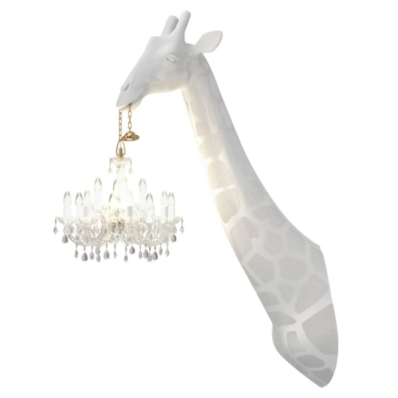 Бра белый жираф White Giraffe Wall Lamp Sconce Chandalier Белый в Казани | Loft Concept 