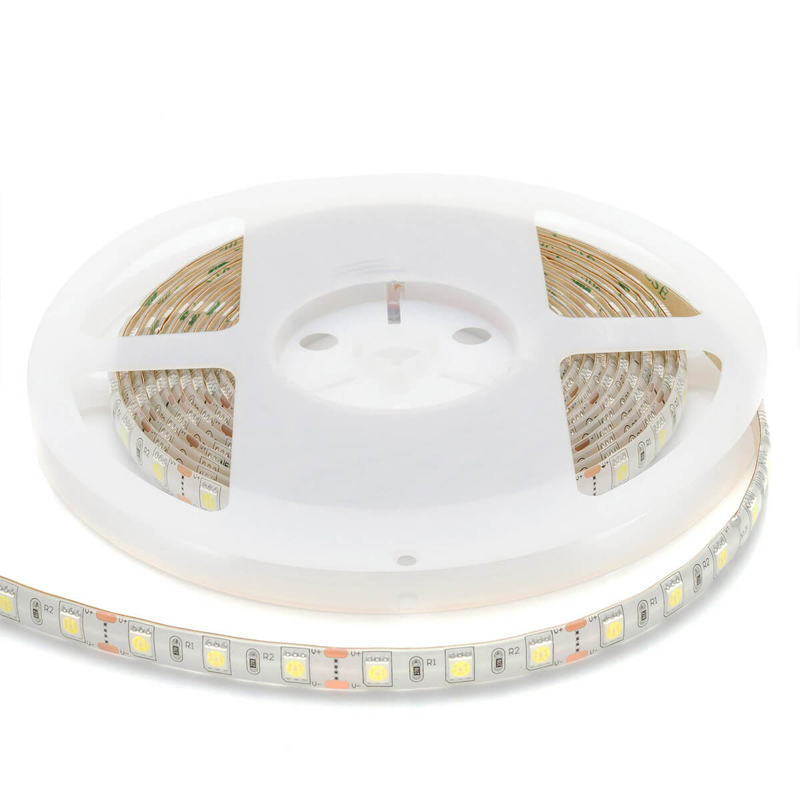 Светодиодная влагозащищенная лента 14,4W/m 60Led/m 5050SMD холодный белый 1M Белый в Казани | Loft Concept 