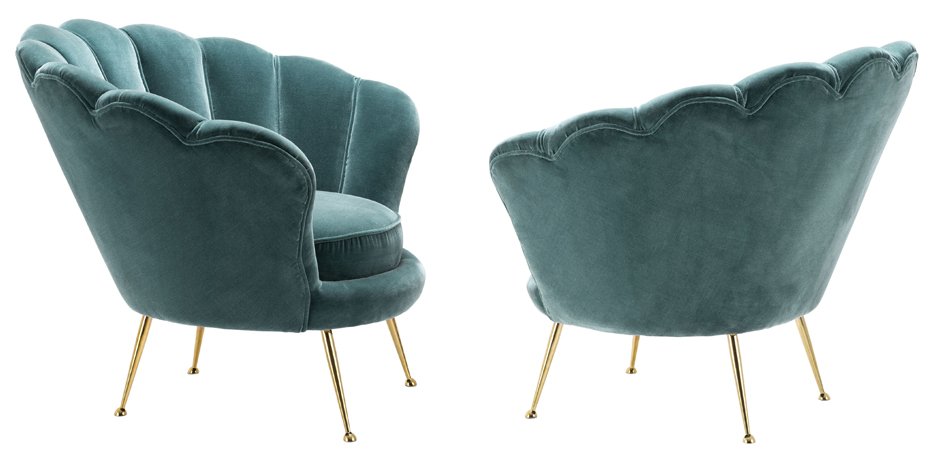 Кресло Eichholtz Chair Trapezium Turquoise Кресло Eichholtz Chair Trapezium Turquoise - Loft-Concept в Казани