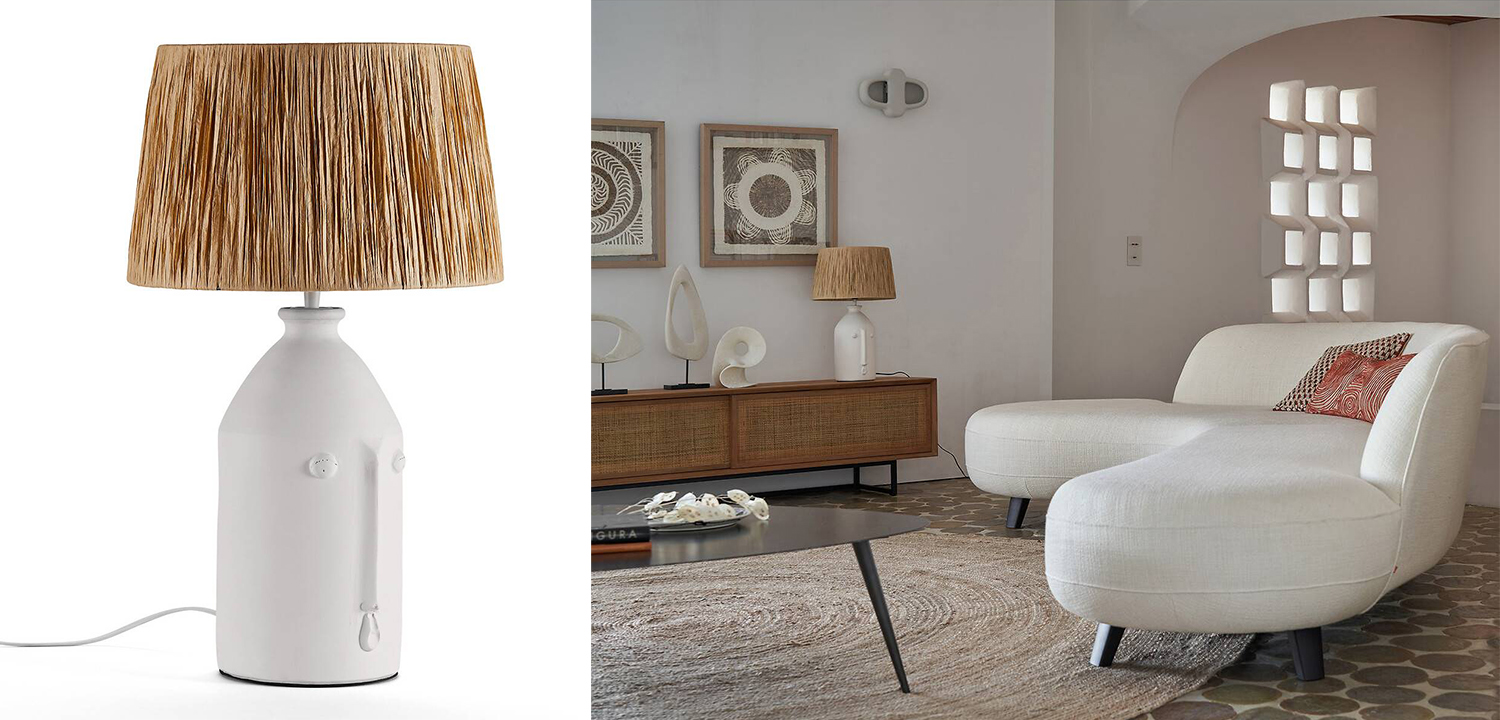 Настольная лампа Petrine beige - фото №2