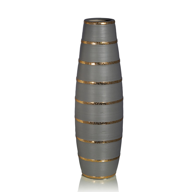 Ваза Vase Beehive gray Серый Золотой в Казани | Loft Concept 