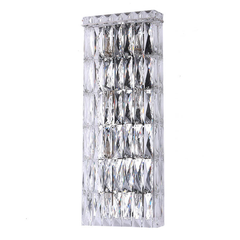 Бра Crystal Regena Chrome Wall Lamp 8 Хром Прозрачный (Transparent) в Казани | Loft Concept 