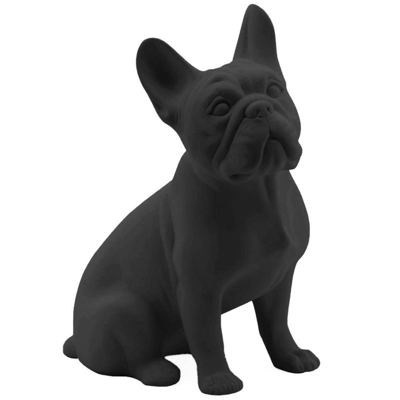 Статуэтка Abhika French Bulldog Black Matt Черный в Казани | Loft Concept 