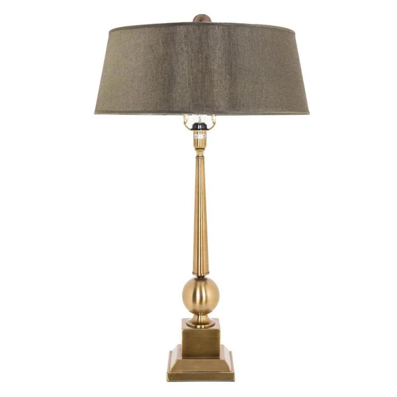 Настольная лампа Neville Table Lamp Латунь Бронза в Казани | Loft Concept 