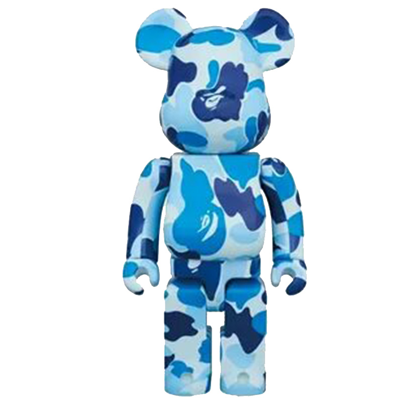 Статуэтка Bearbrick Camouflage Blue Синий Голубой в Казани | Loft Concept 