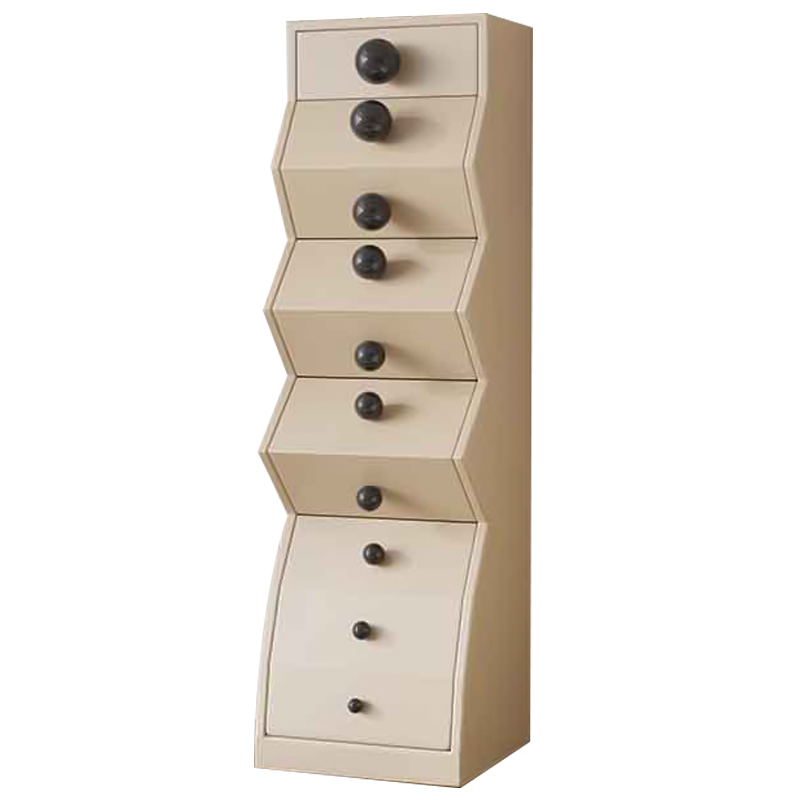 Комод Garton Wooden Forms Chest Of Drawers Beige Бежевый Черный в Казани | Loft Concept 