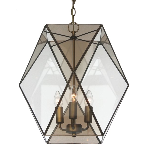 Подвесной светильник Rombius Pendant large III brandy glass Темная бронза винтаж в Казани | Loft Concept 