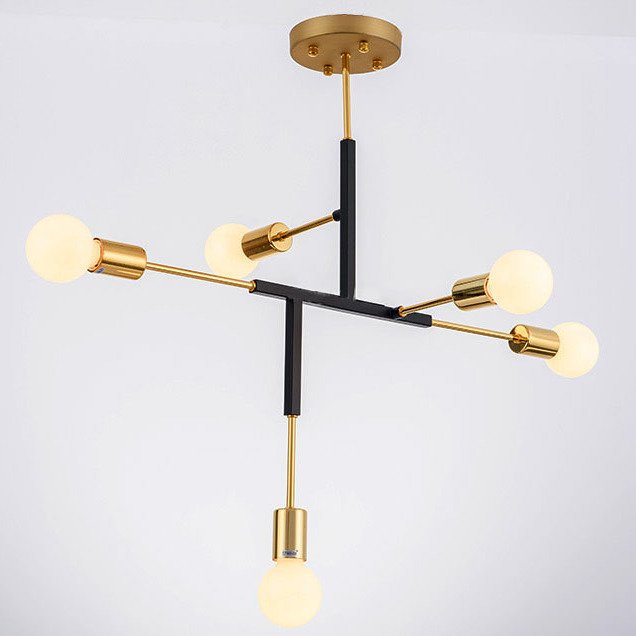 Светильник CLIFF SUSPENSION LAMP black Золотой Черный в Казани | Loft Concept 