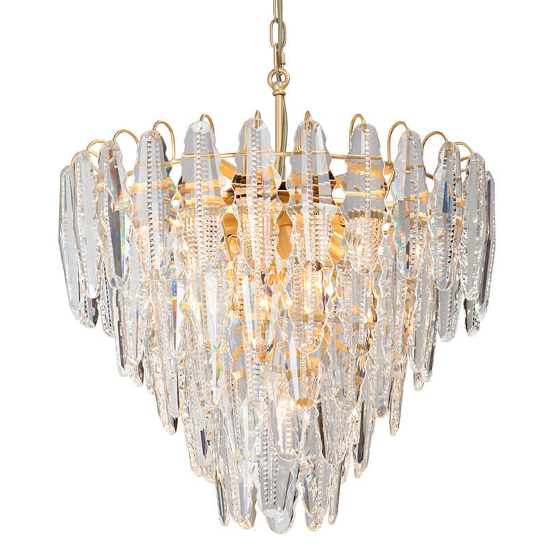 Люстра Maogan Textured Chandelier Золотой Прозрачный (Transparent) в Казани | Loft Concept 