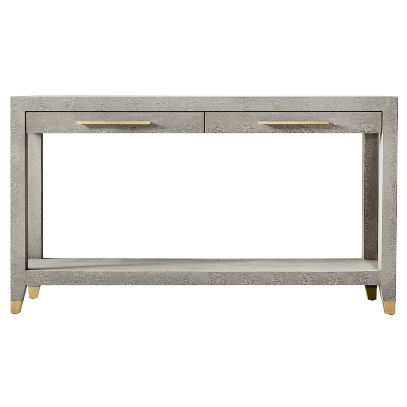 Charles Stingray Texture Console Grey Консоль скат Золотой Серый в Казани | Loft Concept 