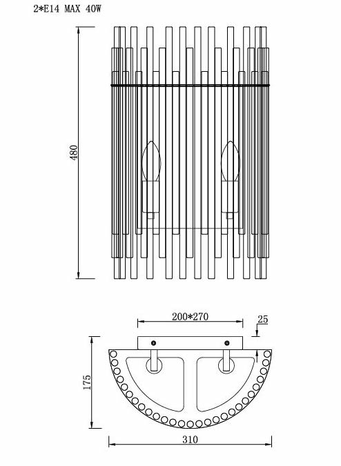 Бра Nembus Chromium Sconces в Казани