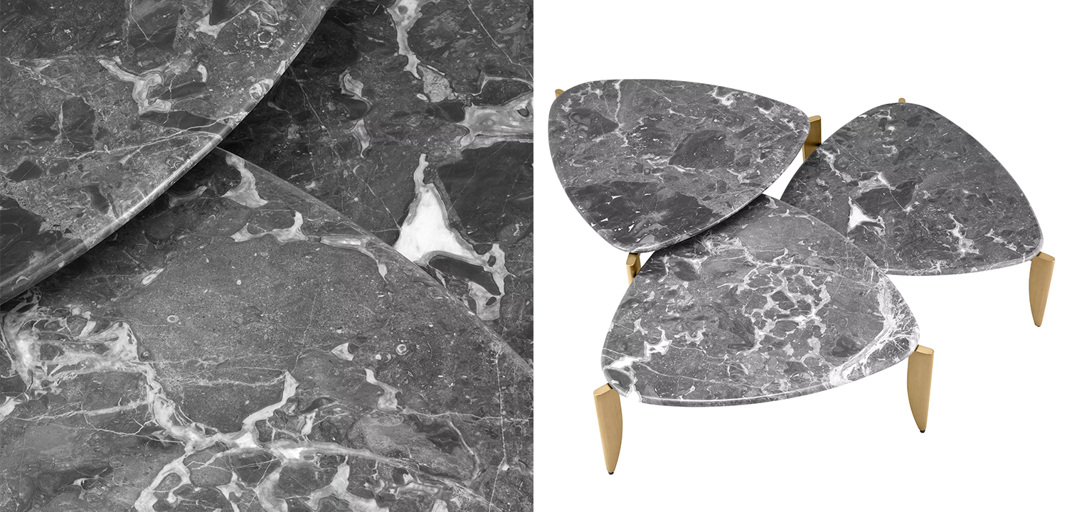 Комплект из трех кофейных столов Eichholtz Coffee Table Regioni set of 3 - фото