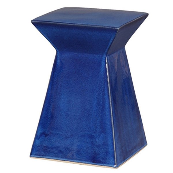 Керамический табурет Upright Garden Stool - Blue Синий в Казани | Loft Concept 