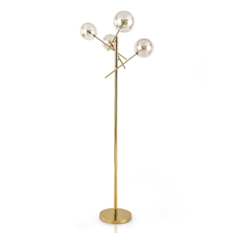 Торшер Gallotti & Radice Bolle floor lamp Золотой Дымчатый (Smoke) в Казани | Loft Concept 