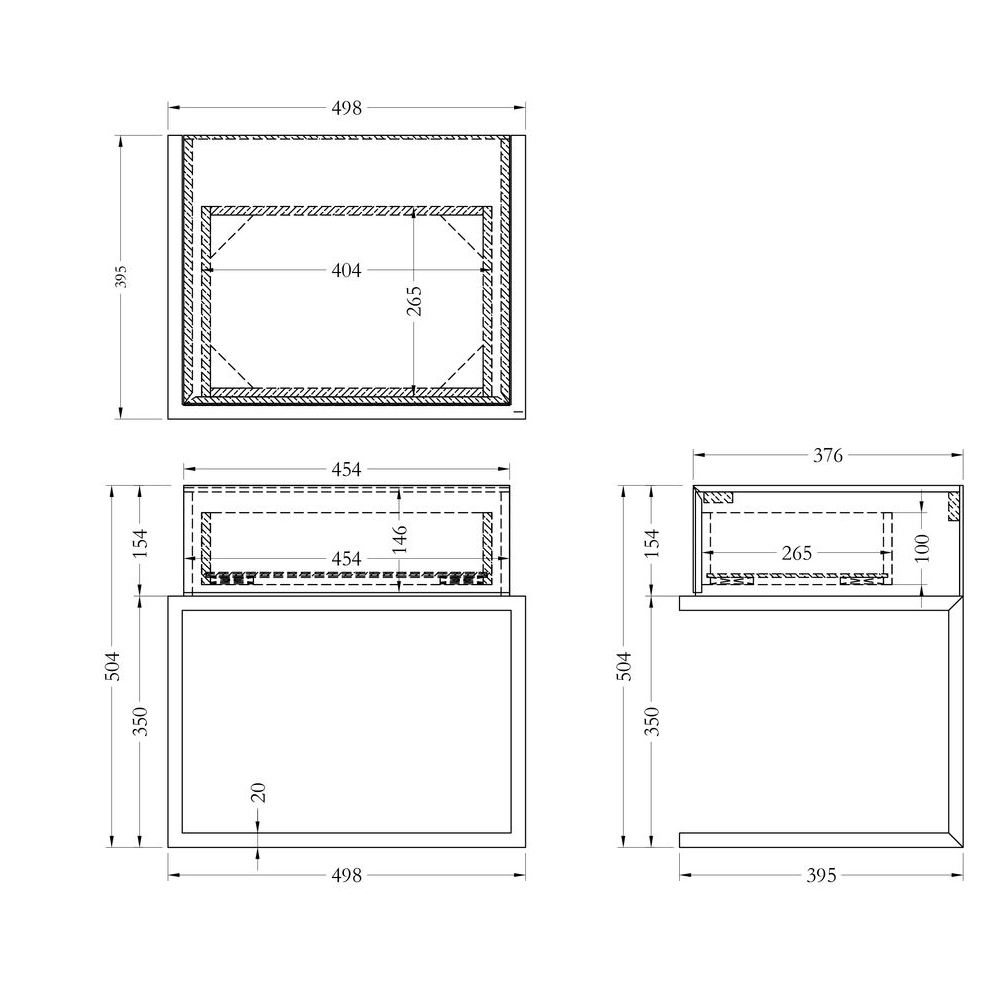 Тумбочка зеркальная с ящиком Mirror Chrome Cabinet в Казани