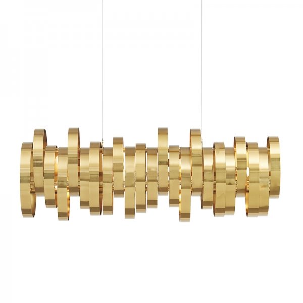 Люстра Brass Belts Chandelier Латунь в Казани | Loft Concept 