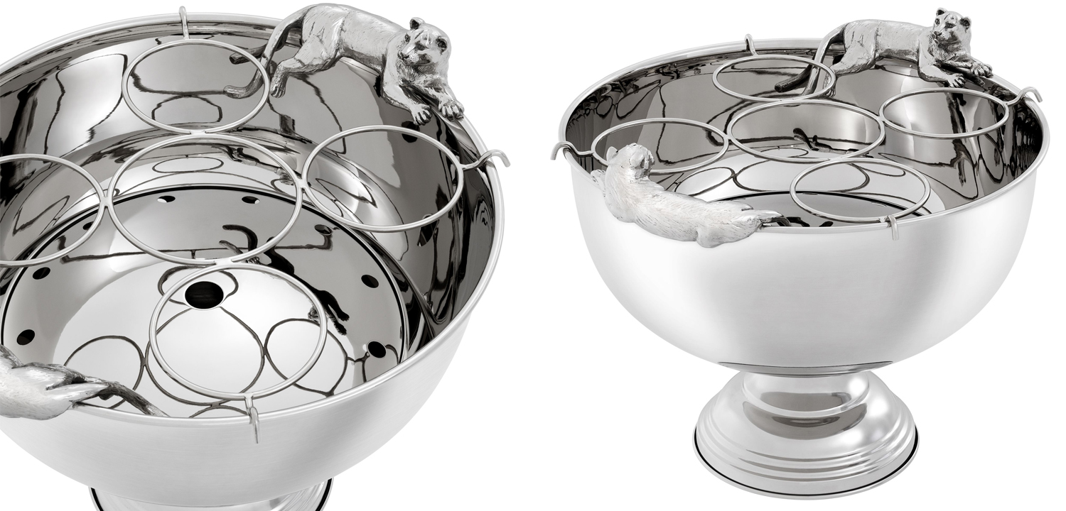 Ведерко для шампанского Eichholtz Champagne Cooler Jordan nickel - фото