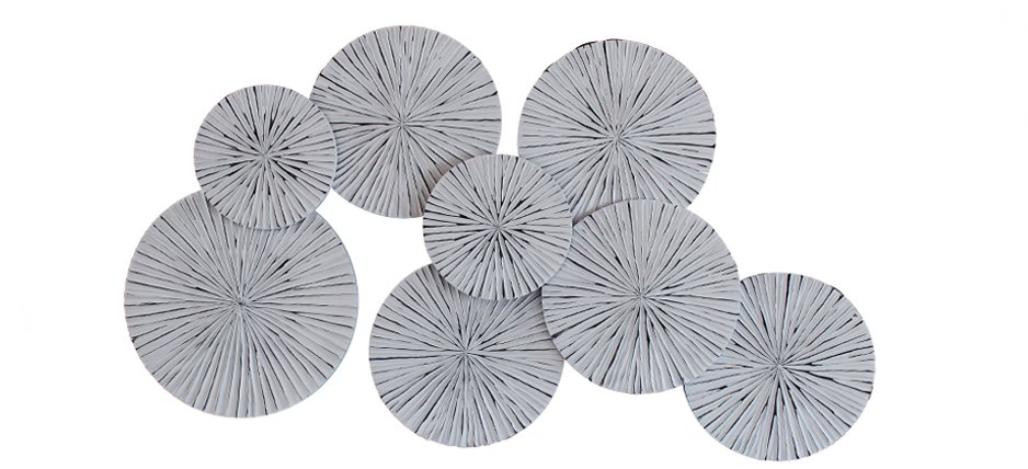 Арт-объект Apollo Gray Wall Plaque Disc - фото №1