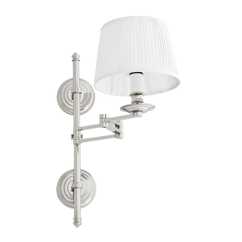 Бра Wall Lamp Favonius Nickel Никель Белый в Казани | Loft Concept 