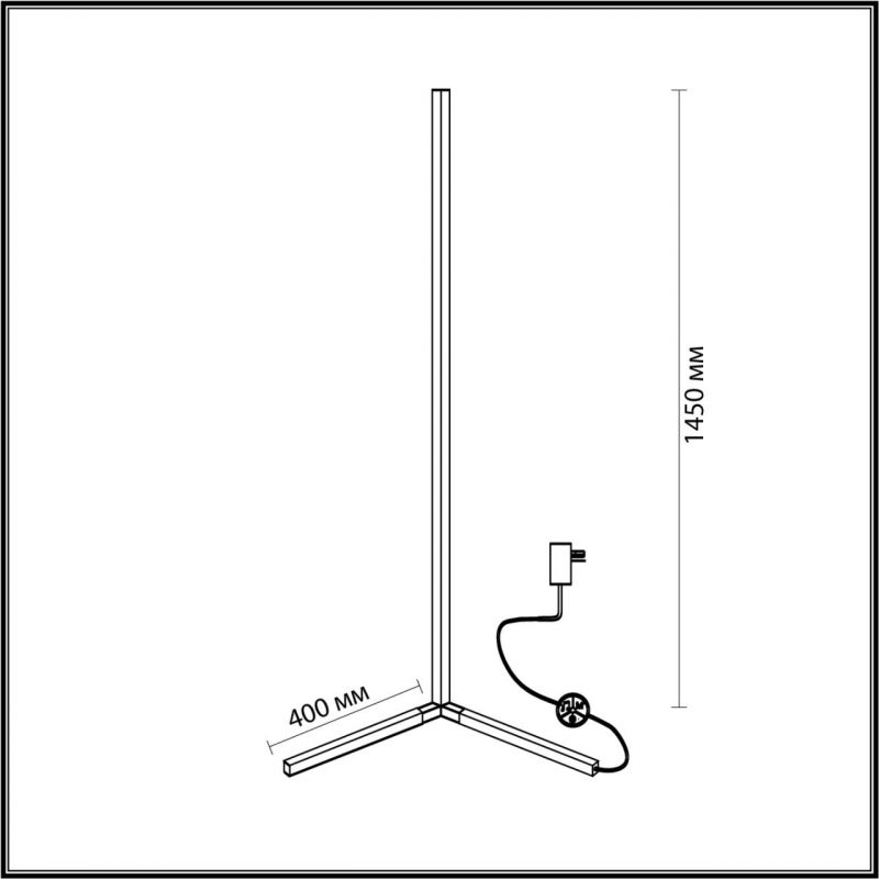 Торшер Светодиодный Trumpet tube 145см в Казани